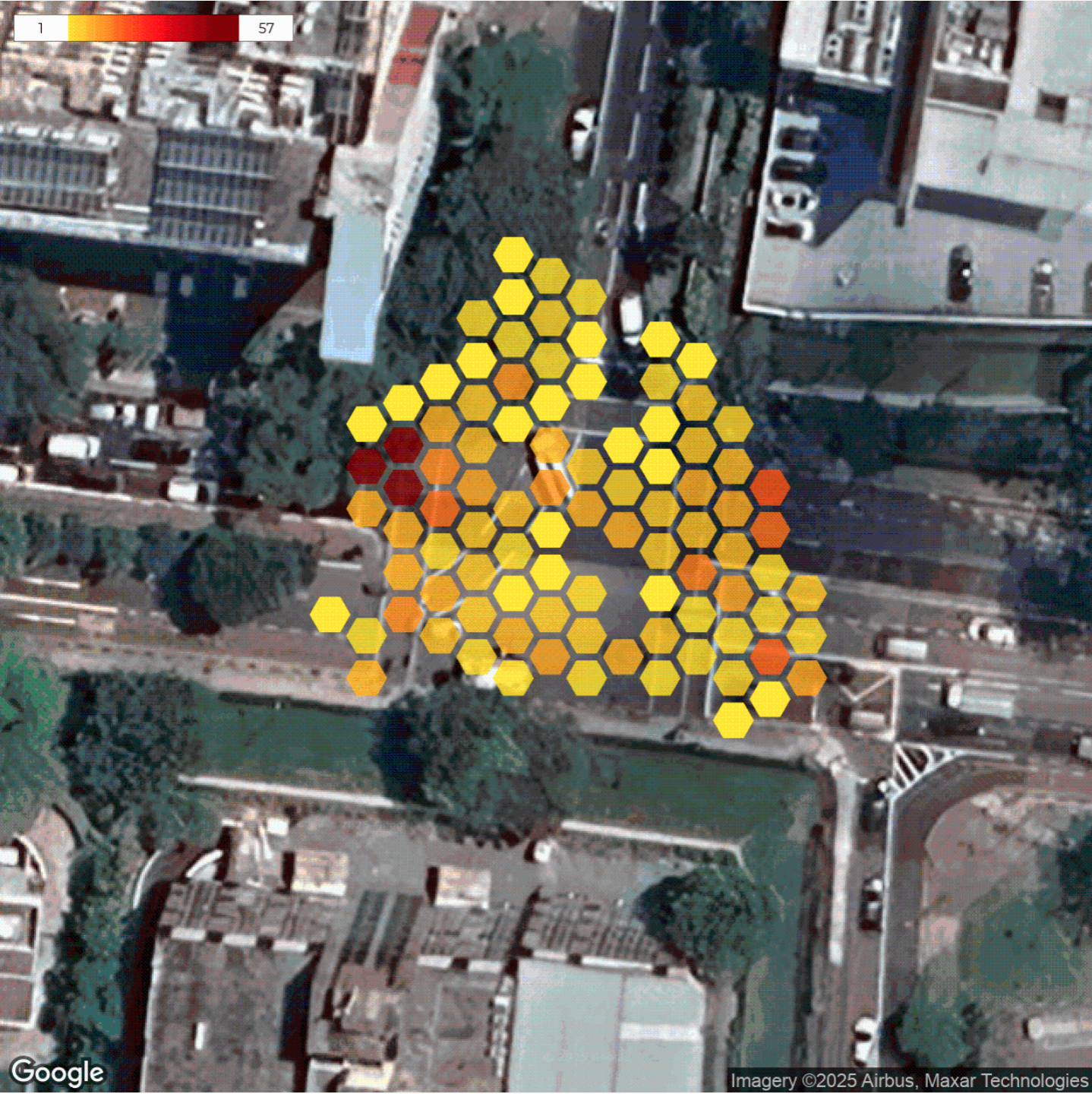 GoodVision All PET Event Heatmap Example
