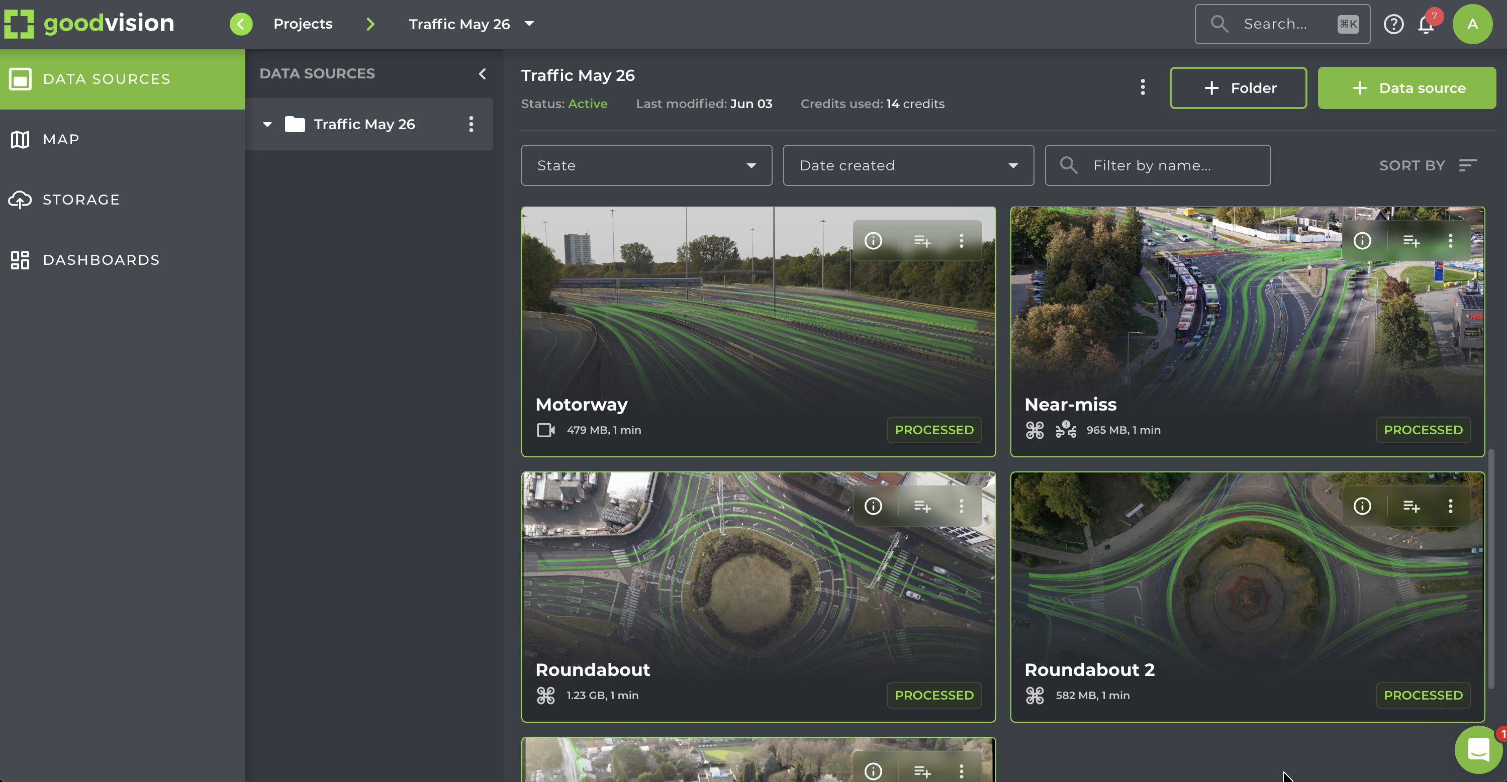 GoodVision Video Insights processing multiple traffic camera feeds in parallel