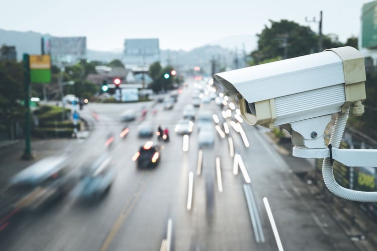 traffic camera monitoring traffic flow