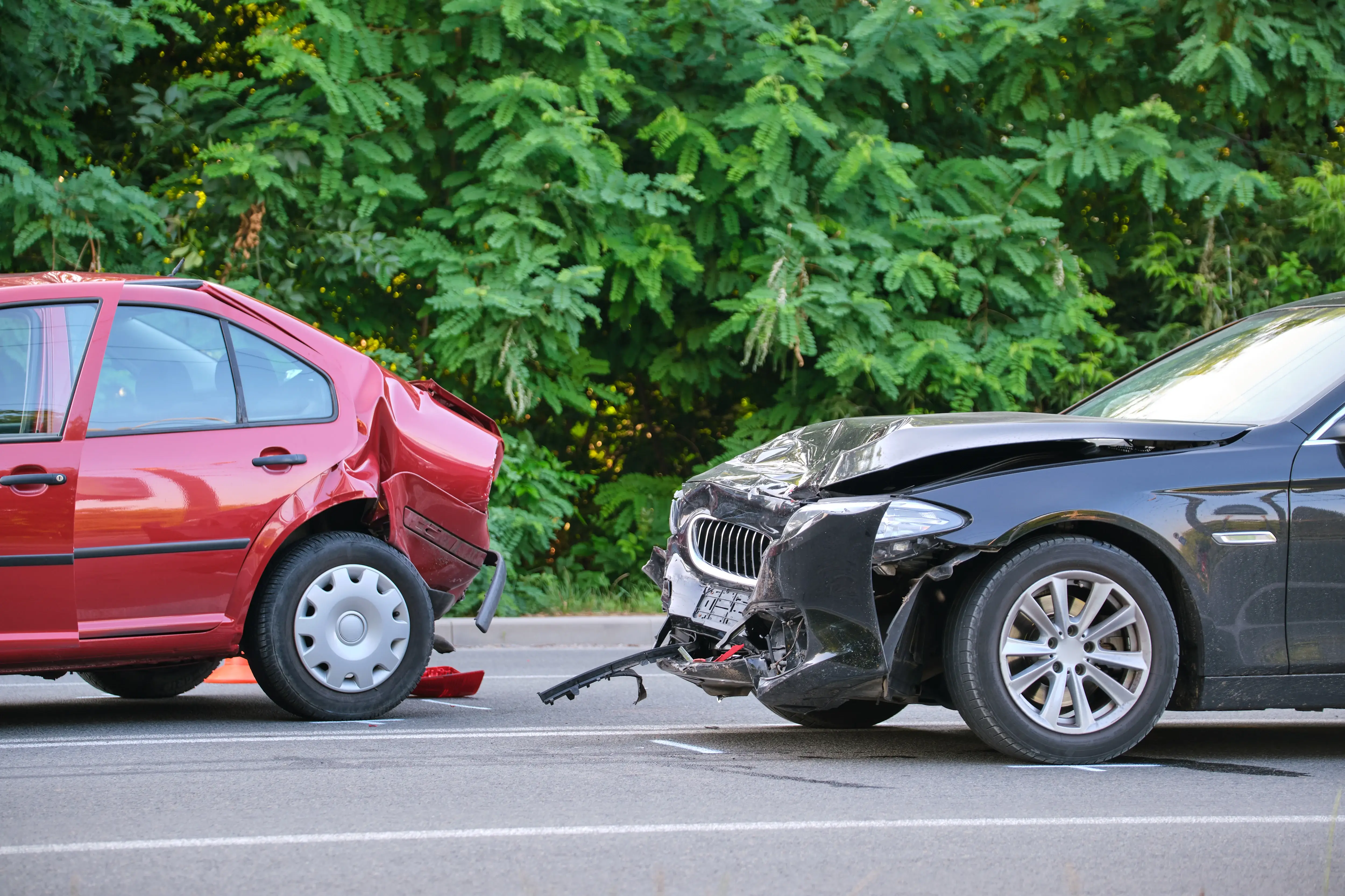 car accident, vehicles after collision