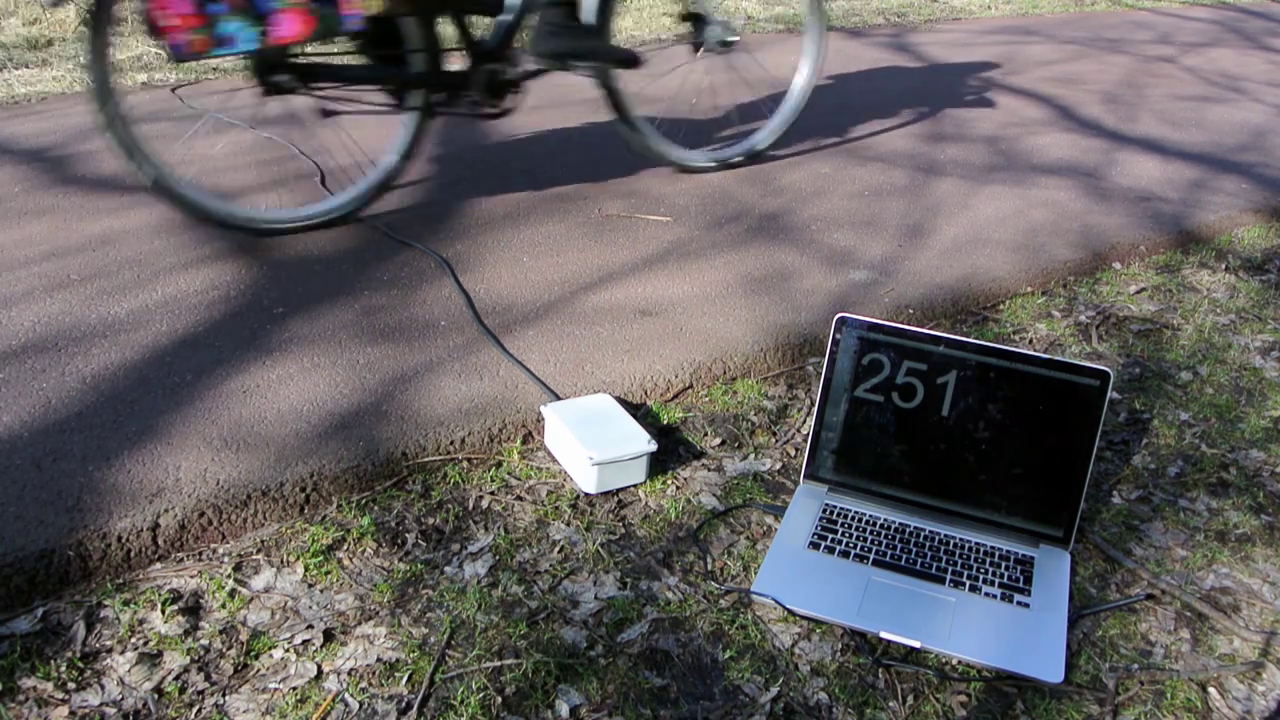 road tube measuring traffic